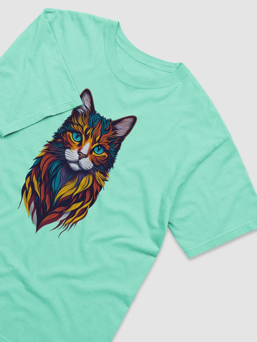 Neon Majesty – Feline Firestorm Tee product image (3)