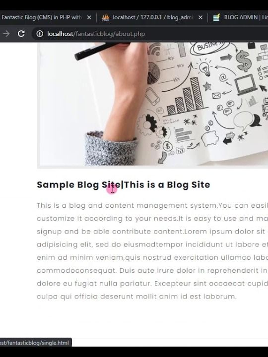 Fantastic Blog CMS in PHP | HTML | CSS with Source Code product image (3)