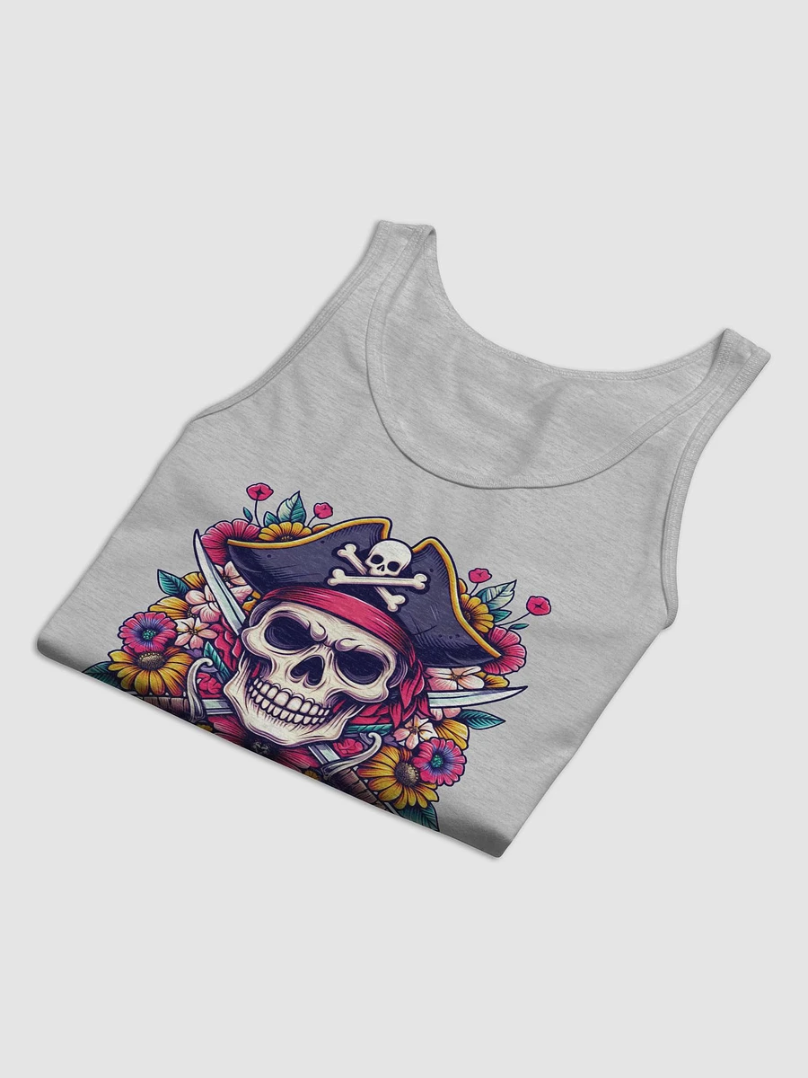 Floral Pirate Skull Tank Top product image (13)