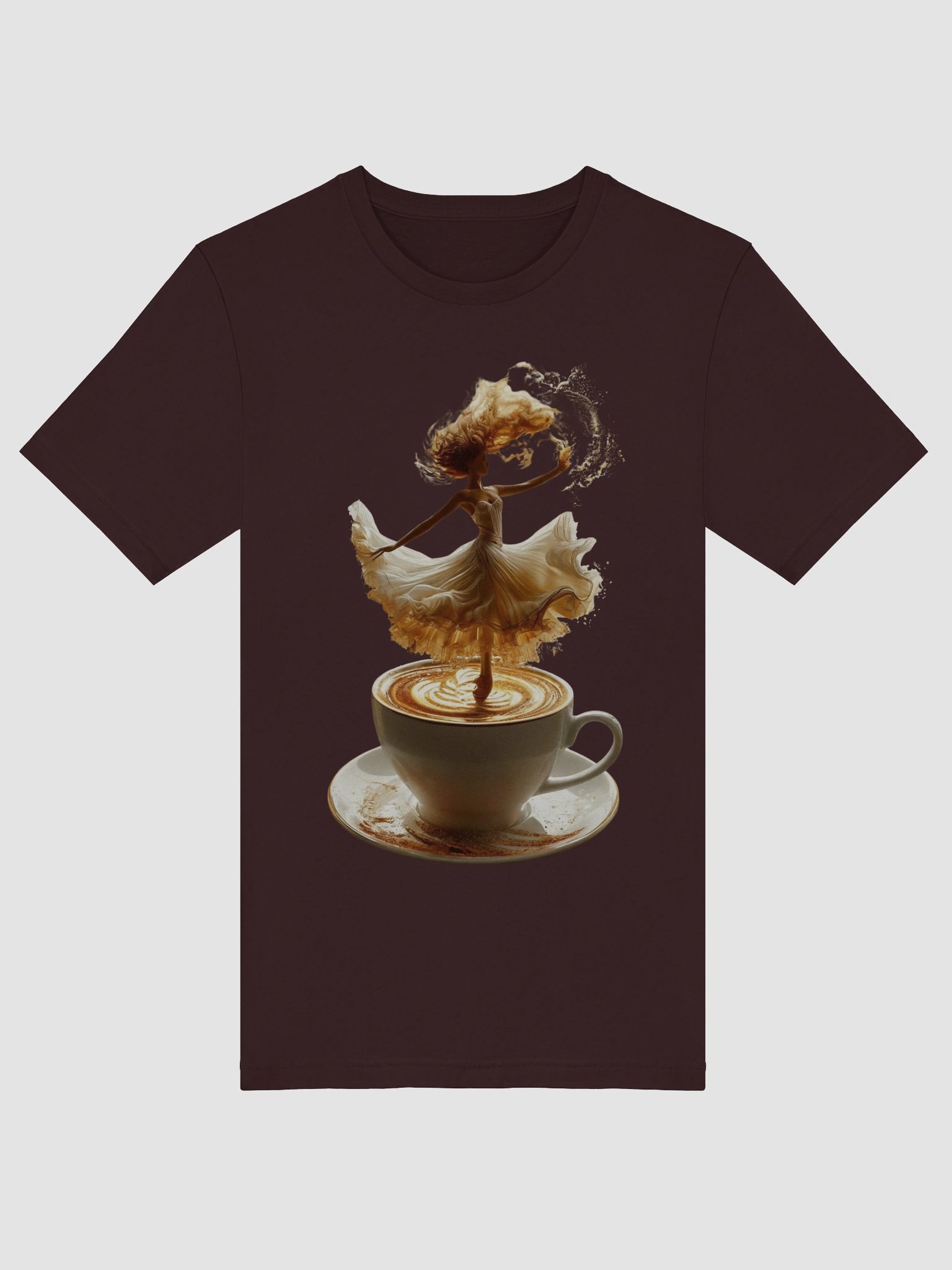 Dancing Coffee Latte Art T-Shirt product image (3)
