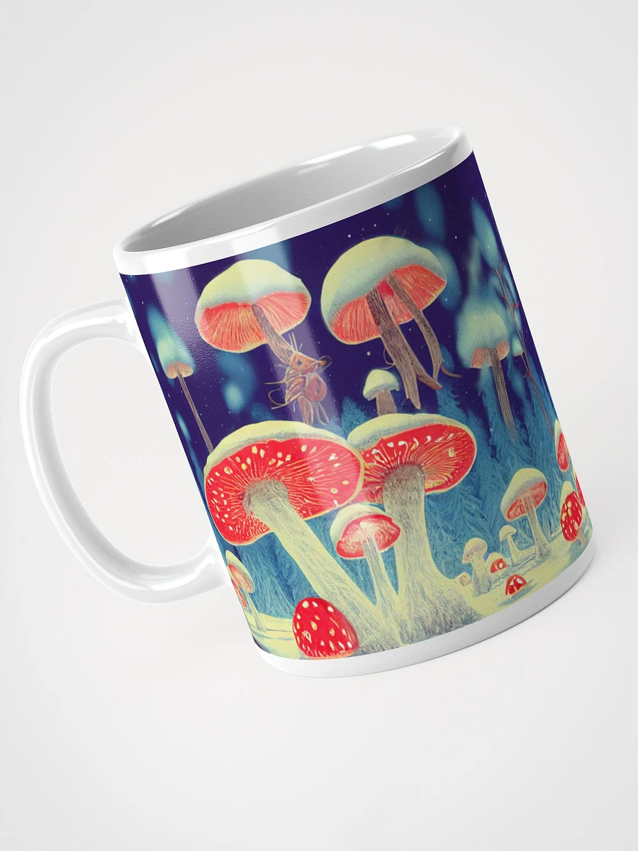 Enchanted Christmas Luminous Amanita Muscaria Mushroom Mug product image (6)