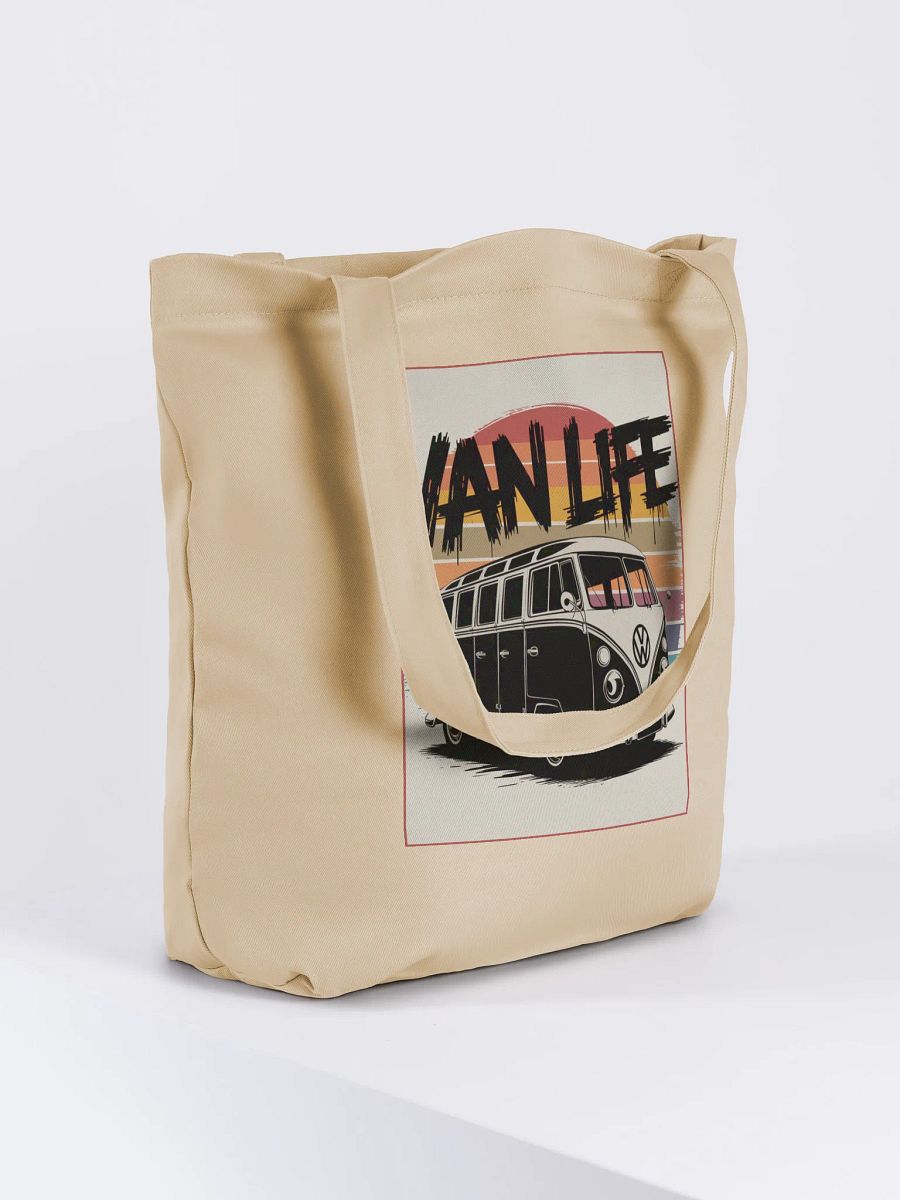 Cream "VAN LIFE" Organic Tote Bag product image (4)