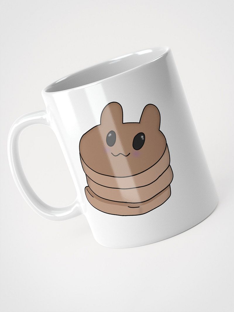 bunny pancake white mug