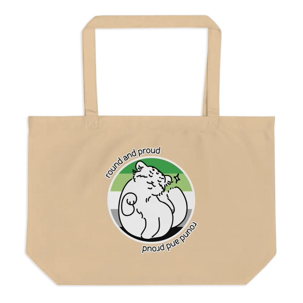 Round and Proud Manul Aromantic Version - Tote Bag product image (1)