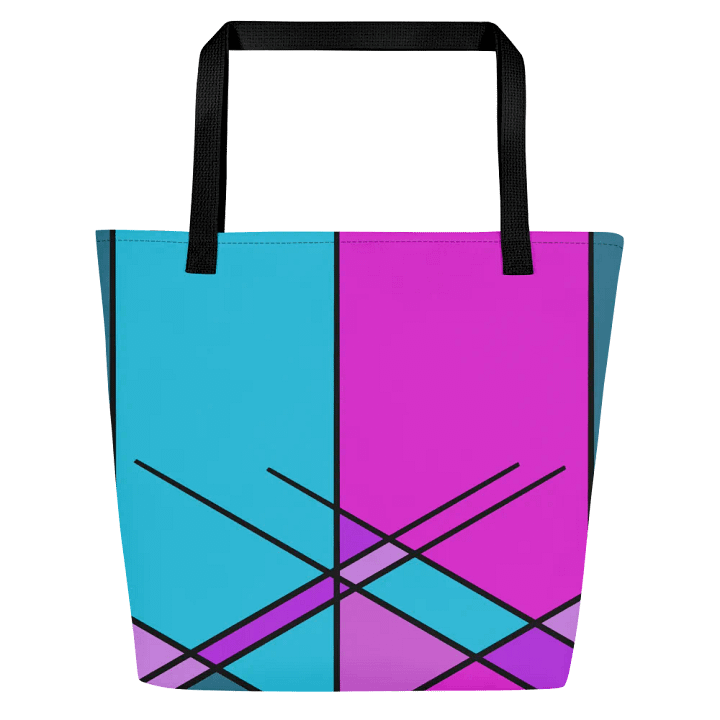 Symmetry In Shades Vibrant Geometric Design Tote Bag product image (1)