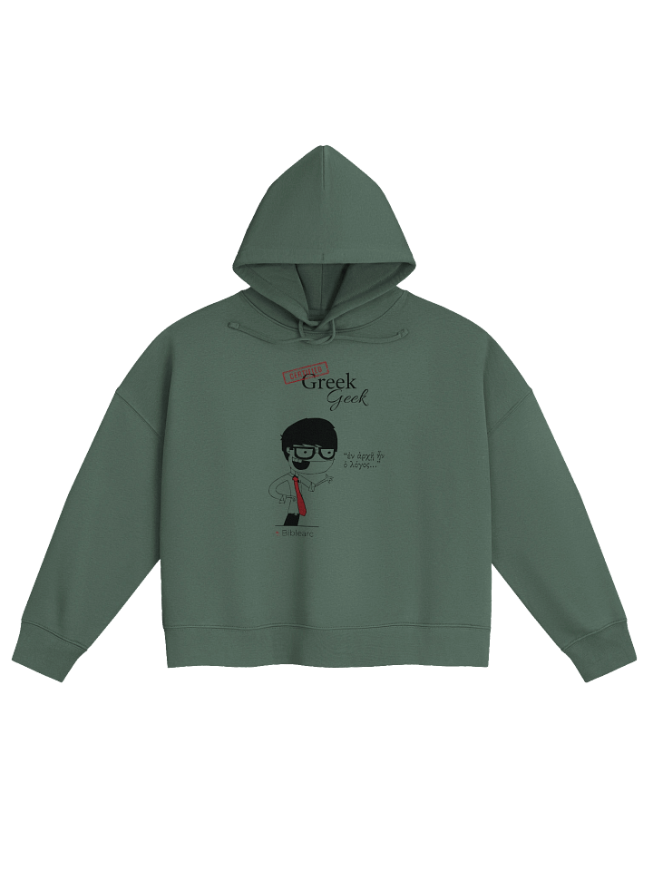 Greek Geek Women’s Short-Cut Hoodie product image (1)