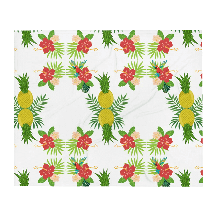Pineapple Paradise Pattern Design Throw Blanket product image (2)