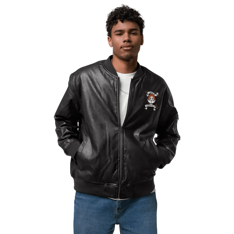 She's a Cancer - Faux Leather Jacket