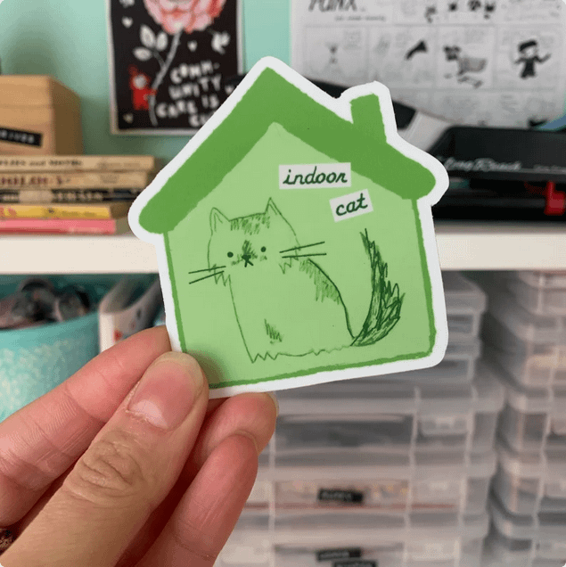 Indoor Cat sticker product image (1)