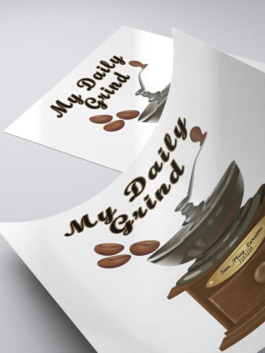 Limited Time Loraine's Coffee House Twitch Established Date Vinyl Sticker product image (4)