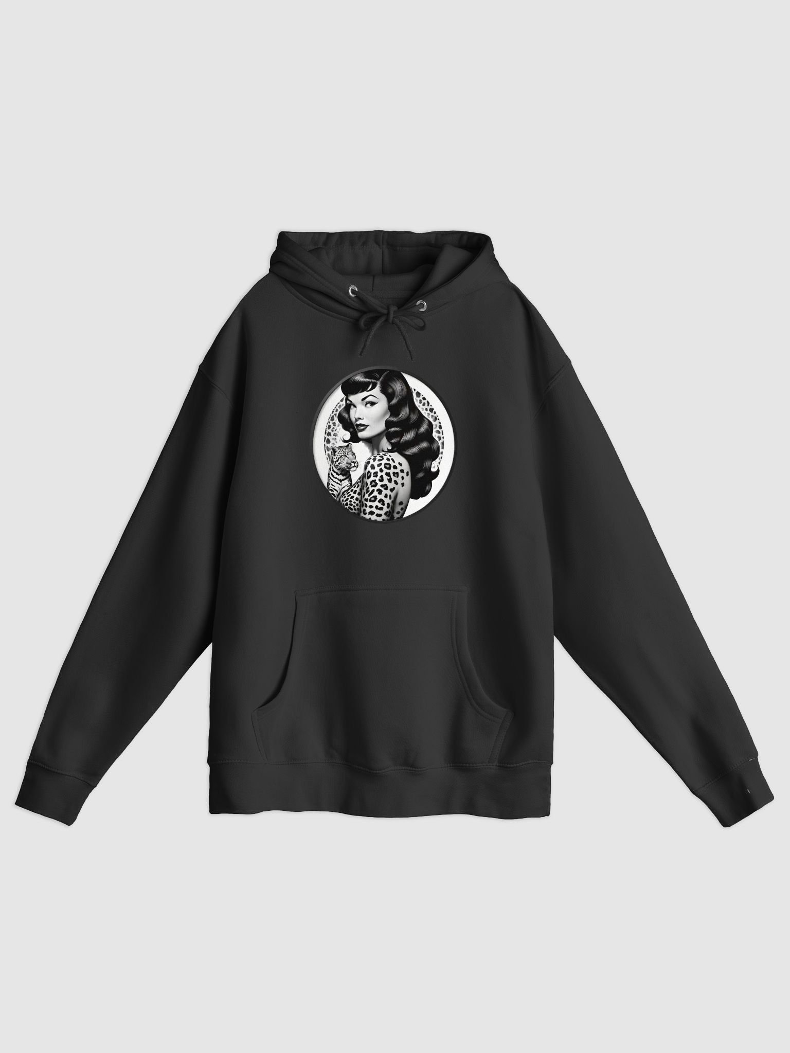 Bettie Page Vintage Leopard Pullover Hoodie product image (3)