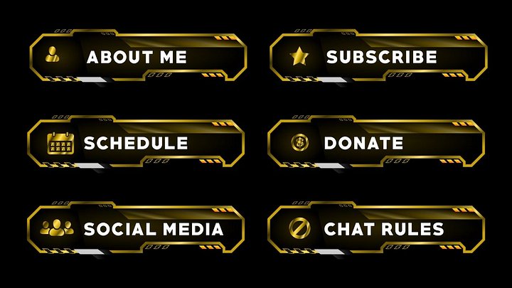 Golden Luxury Twitch Panels product image (1)