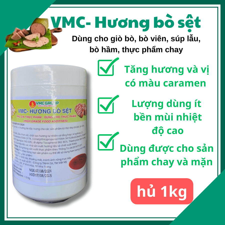 VMC hương bò sệt hủ 1kg tạo hương thơm giò bò, bò viên, bò hầm product image (1)