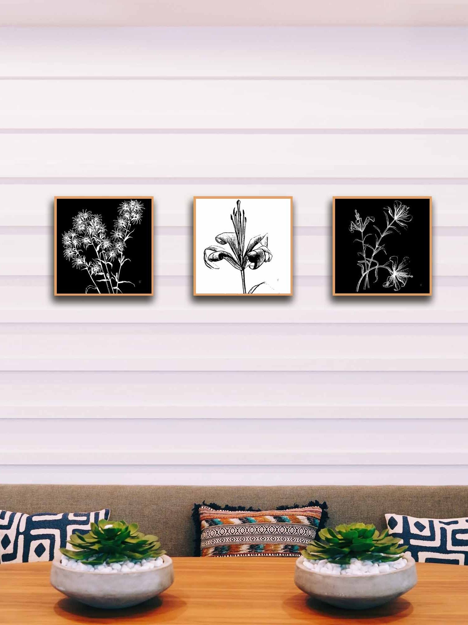Lily Line Art Canvas Print - Fine Flower Light product image (41)
