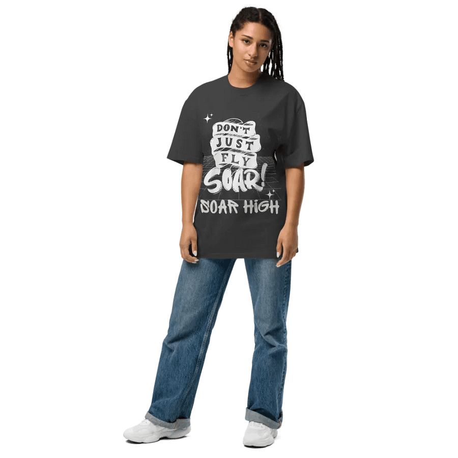 Don't just fly soar, soar high faded tee product image (8)