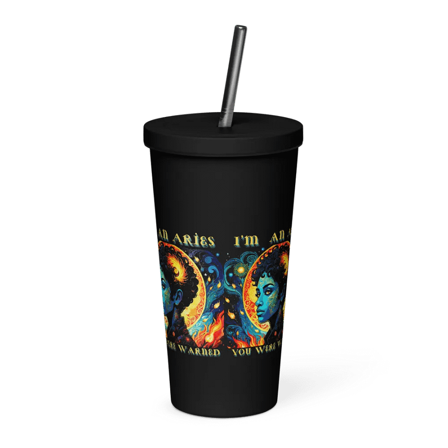 Aries 2025, You Were Warned, Insulated Tumbler product image (2)