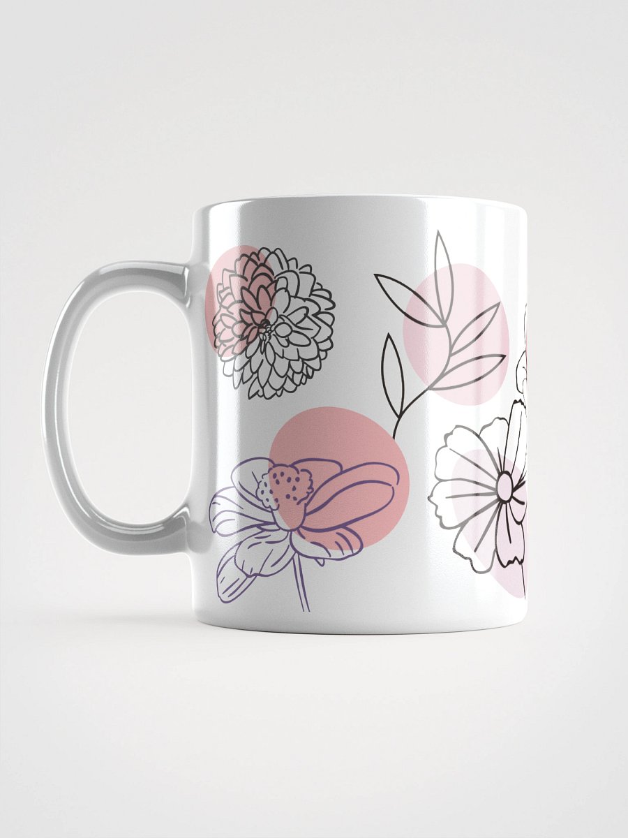 Mug Blanc - Aura Florale - Cadeau Floral Stylisé product image (6)
