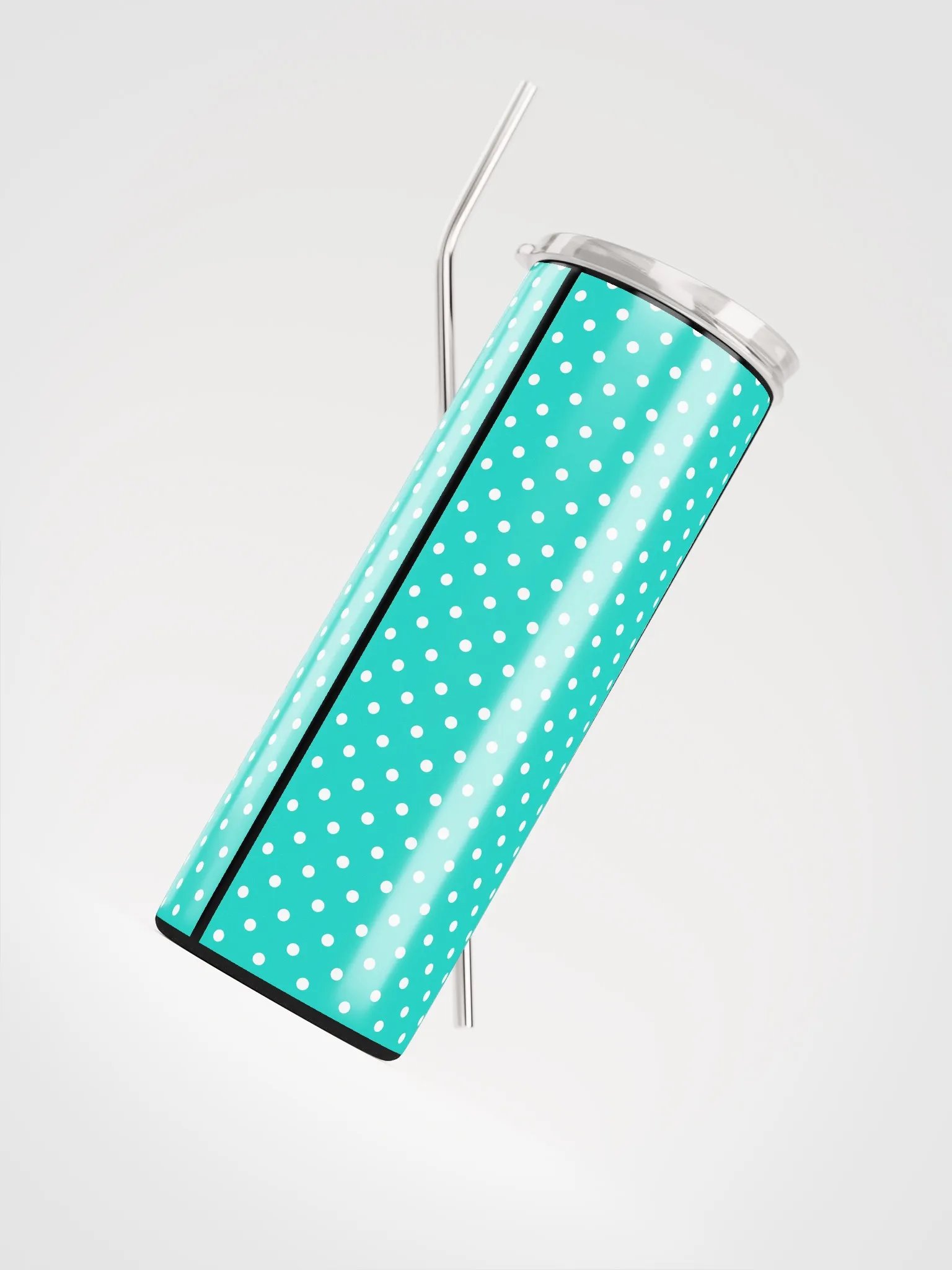 Teal Polka Dot Stainless Steel 20 oz Tumbler product image (5)