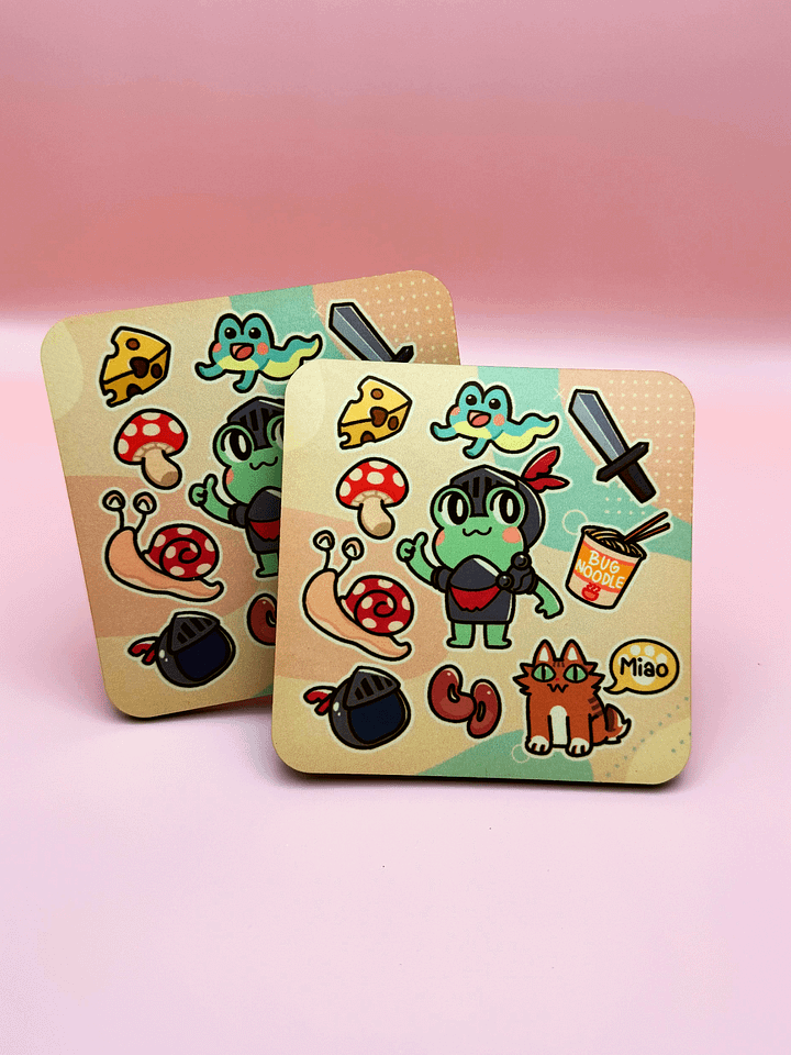 Silly Doodles Coasters - Set of 2 product image (1)