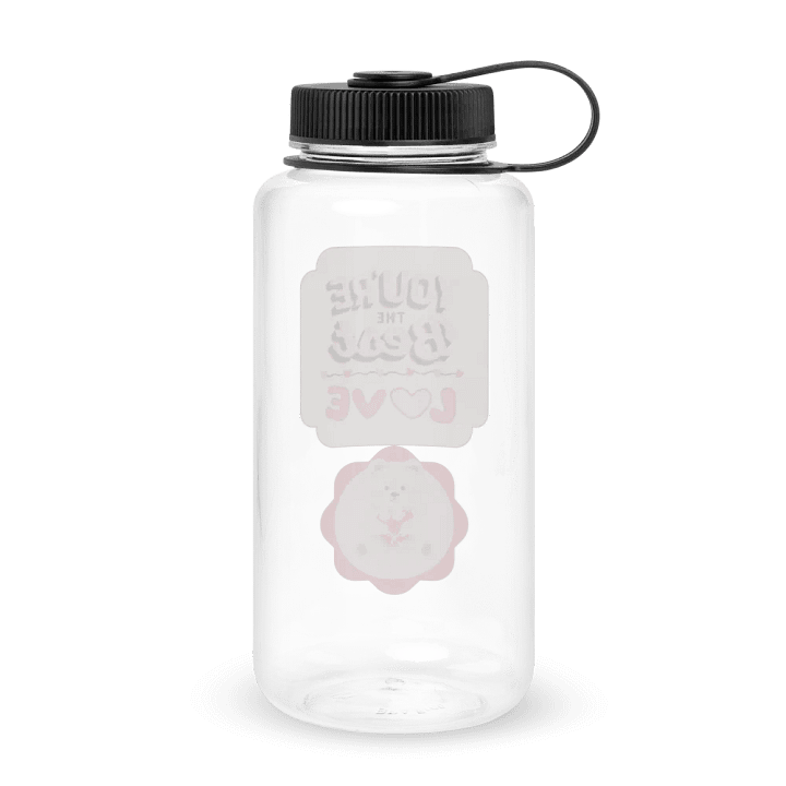 Teddy Love Wide Mouth Plastic Water Bottle (Best gift for Females) product image (2)