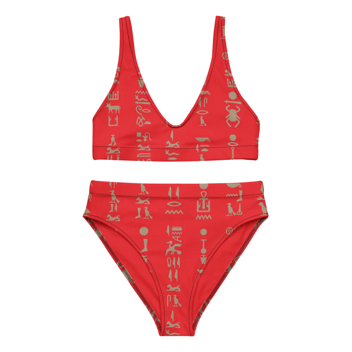 Isis Hieroglyphs Red Bikini Set product image (1)