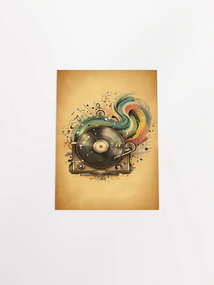 Retro Musical Melodies Vinyl Poster product image (2)