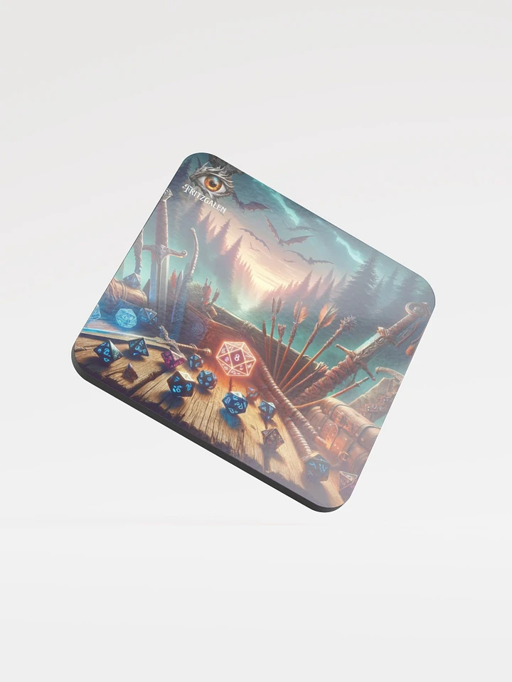 Dice & Blades Drink Coaster product image (1)