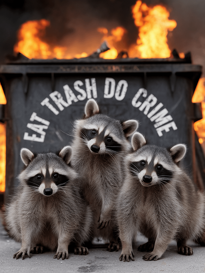Raccoon Rebellion Framed Poster product image (1)