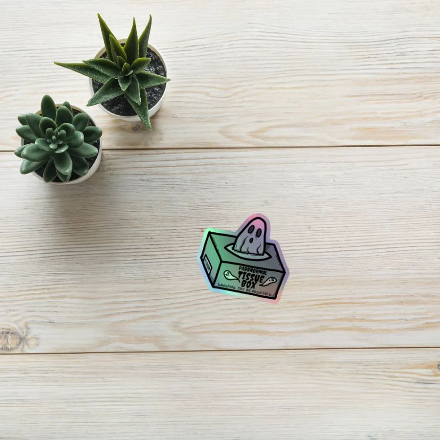 Paranormal Tissue Box Ghost Sticker Set product image (10)