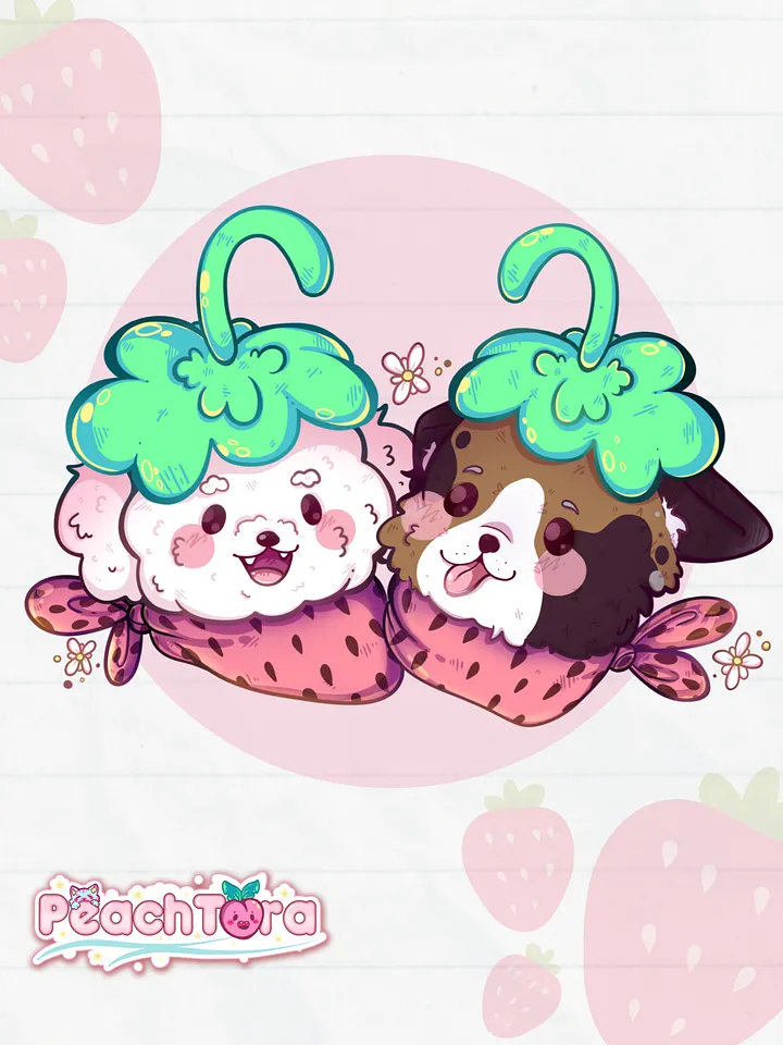 Strawberry Doggos 🍓 (Clear) product image (1)