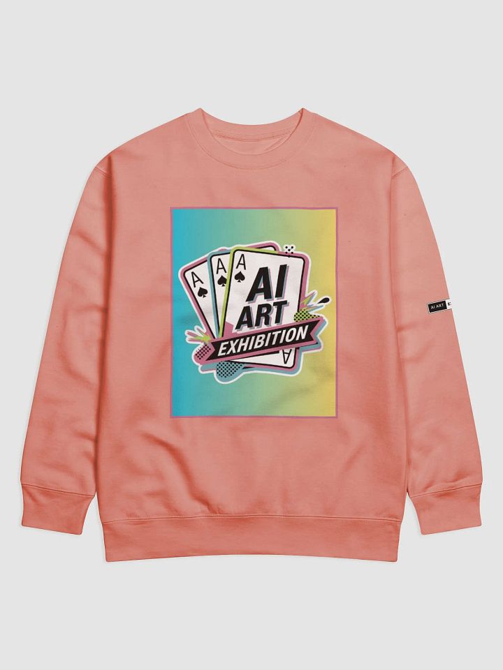 "AI ART EXHIBITION" premium cotton sweatshirt product image (2)