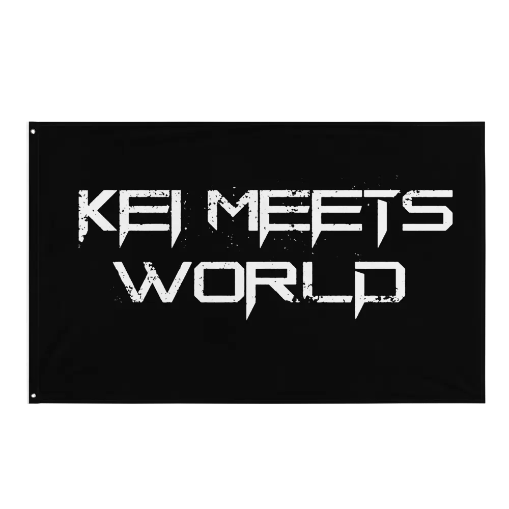 Kei Meets World Wall Flag product image (1)