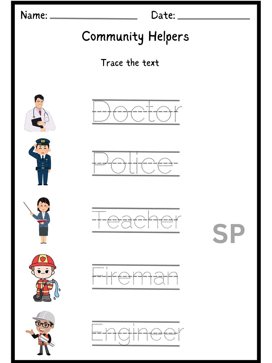 Community Helpers Worksheets Activities – Engaging Printables for Kids product image (6)