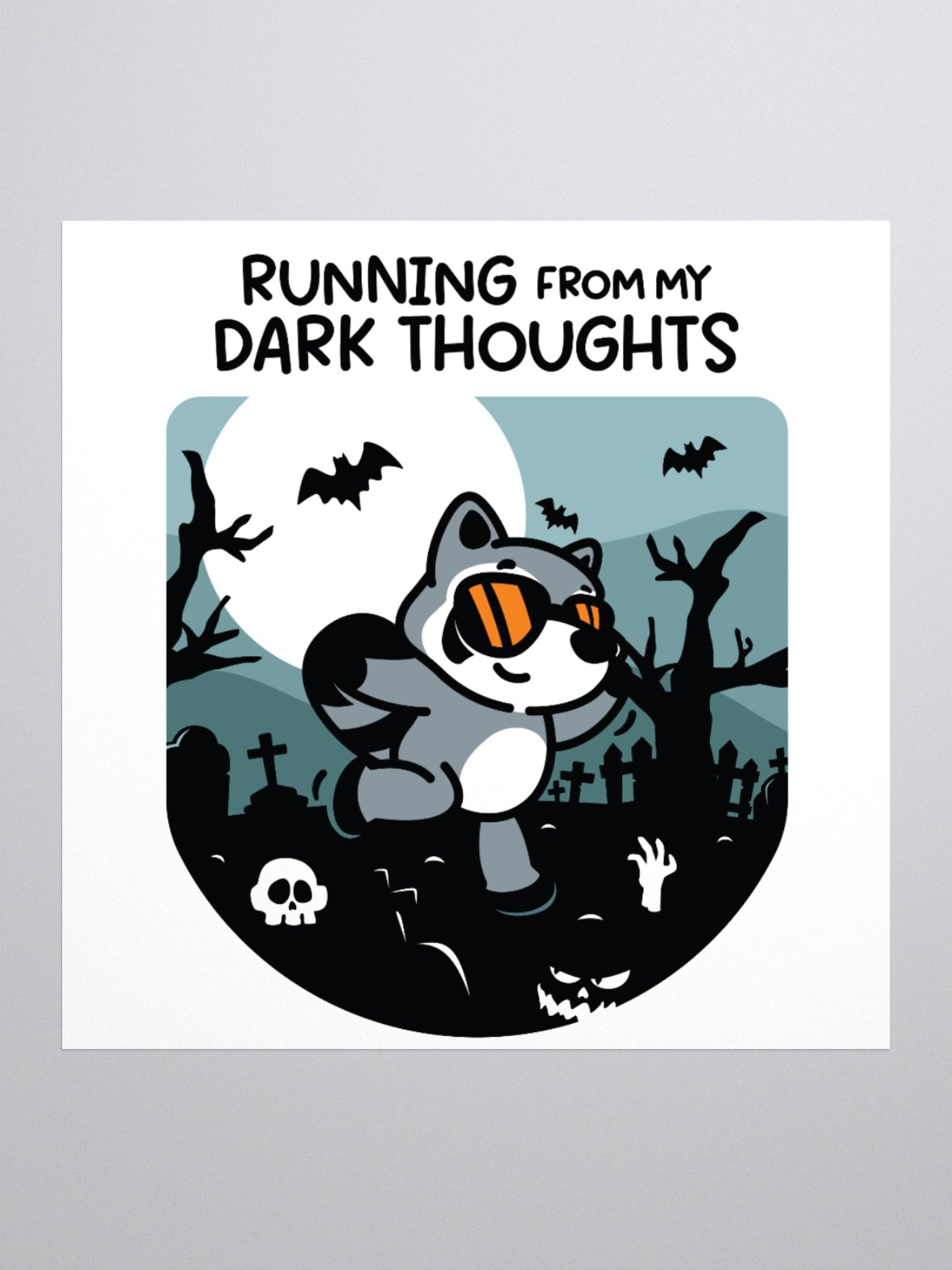 Running From My Dark Thoughts Sticker product image (3)