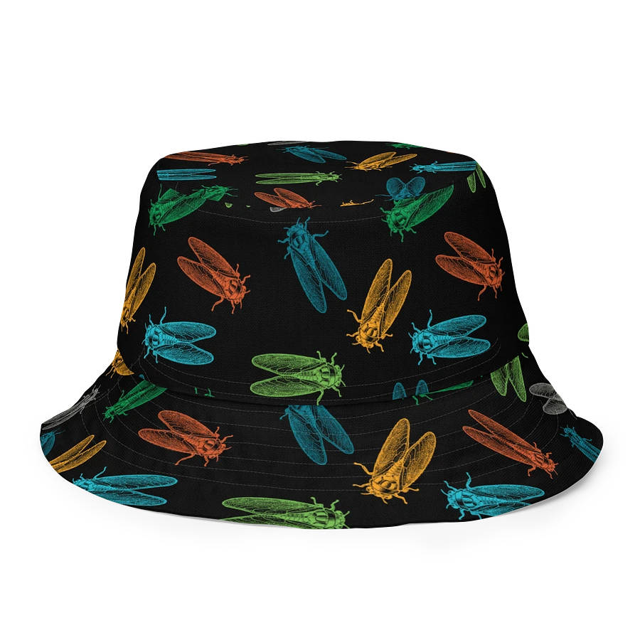 All Over Confetti Cicadas Reversible Bucket Hat Image 2