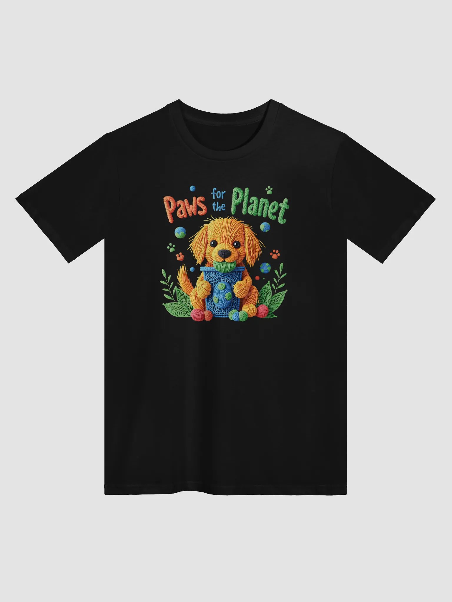 Paws for the Planet - Cute Eco-Friendly Dog Earth Day T-Shirt product image (3)