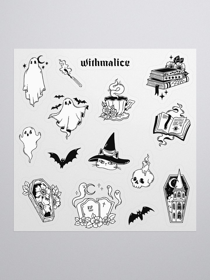 ghostly black & white stickers product image (2)