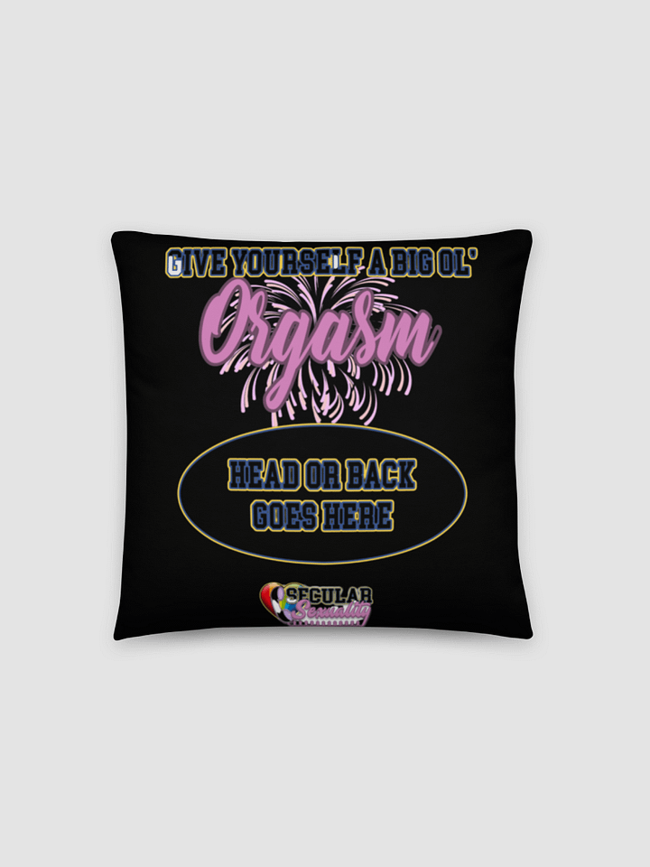 Secular Sexuality Orgasm Pillow - Black product image (1)