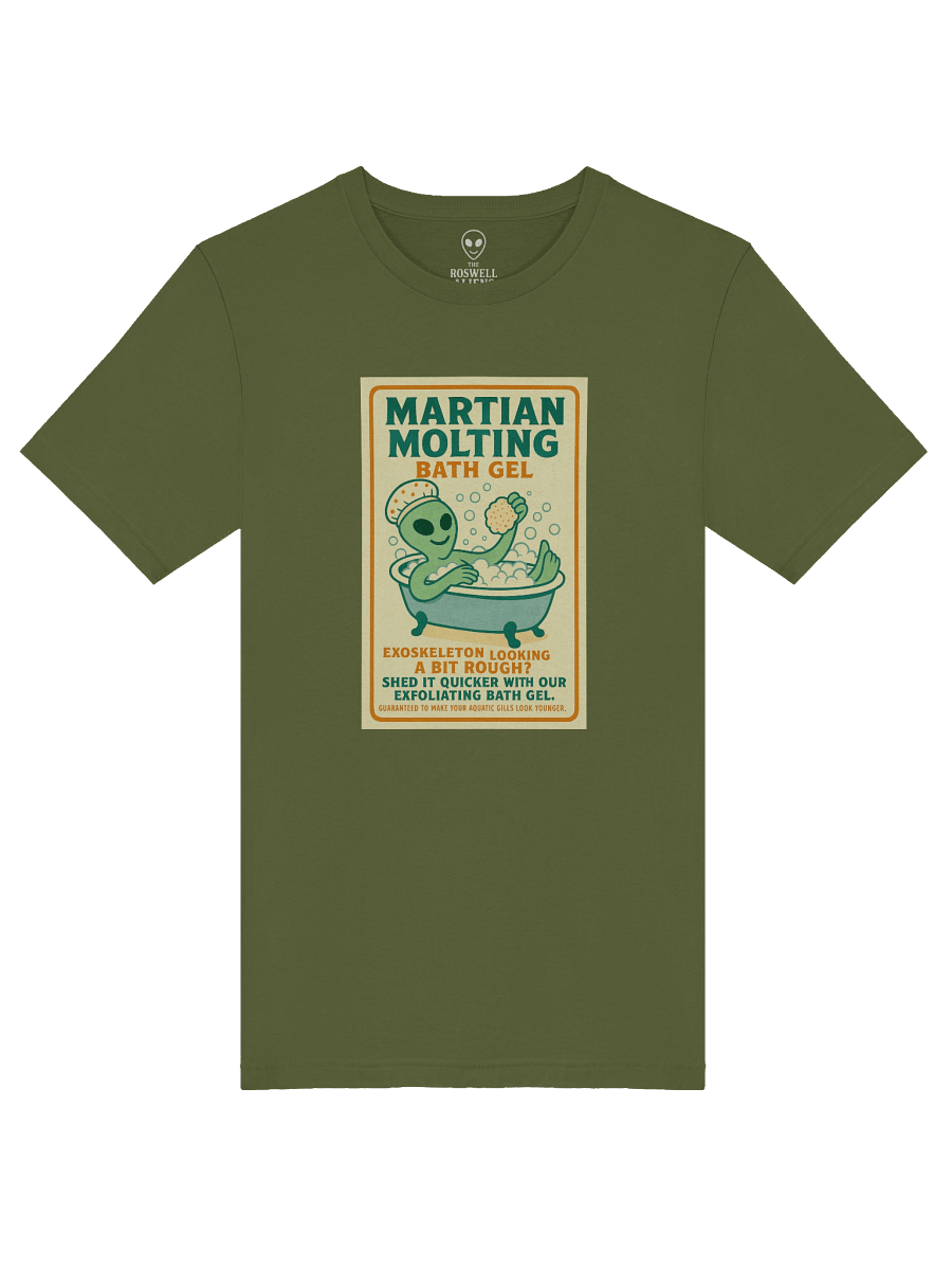 Martian Exfoliating Alien Bath Gel 1950's Retro Poster Unisex T-Shirt product image (77)