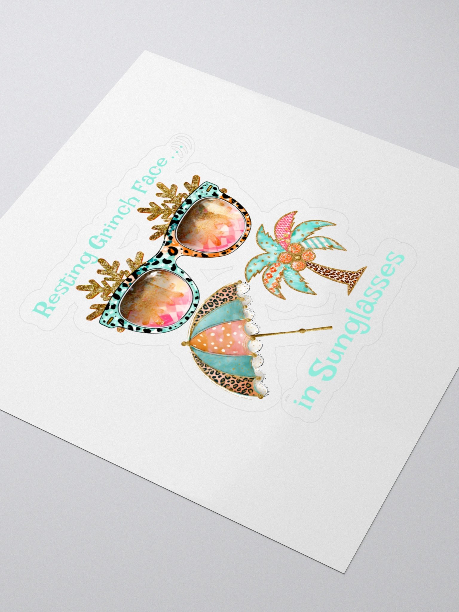 Resting Beach Face Sticker Set product image (3)