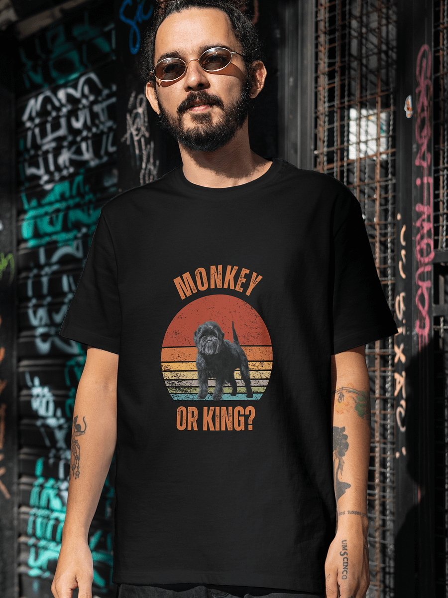 Monkey or King? Retro-Style Affenpinscher T-Shirt product image (4)