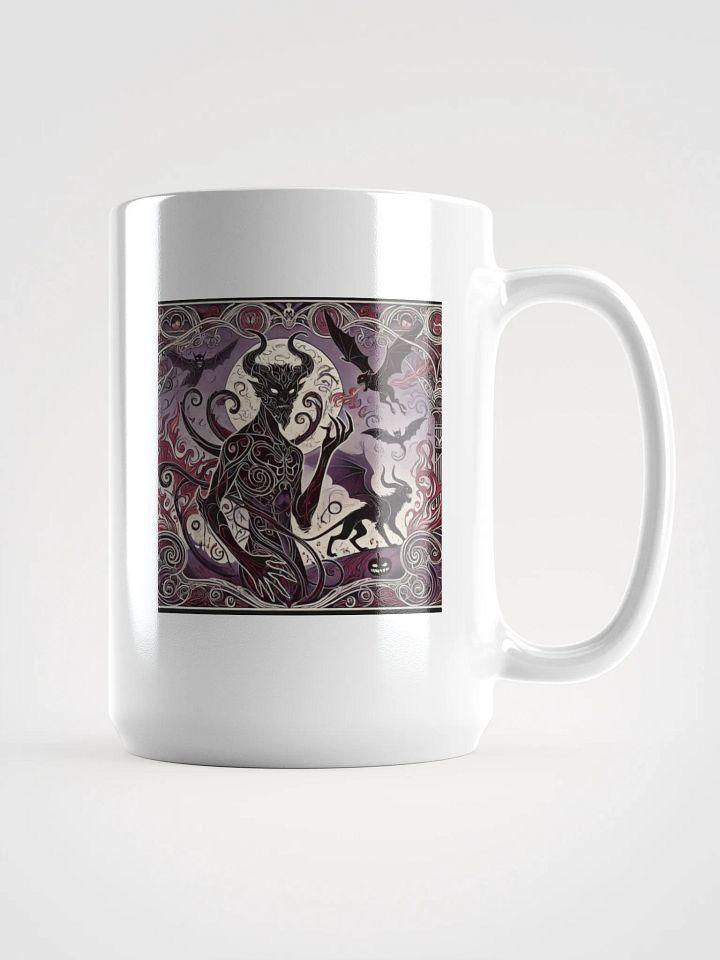 Art Nouveau Demon Halloween Coffee Mug - Gothic Elegance in Every Sip product image (1)