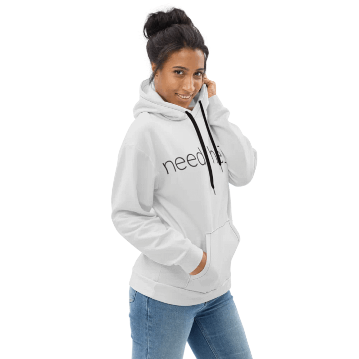 need help? RTFM! hoodie (light grayscale mode) product image (2)