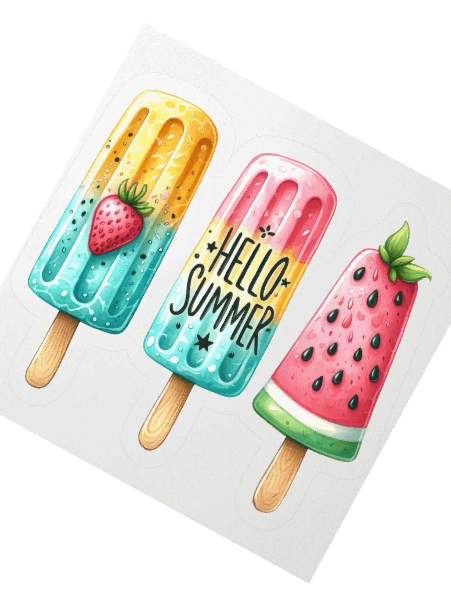 Summer Vibes Kiss Cut Stickers product image (4)