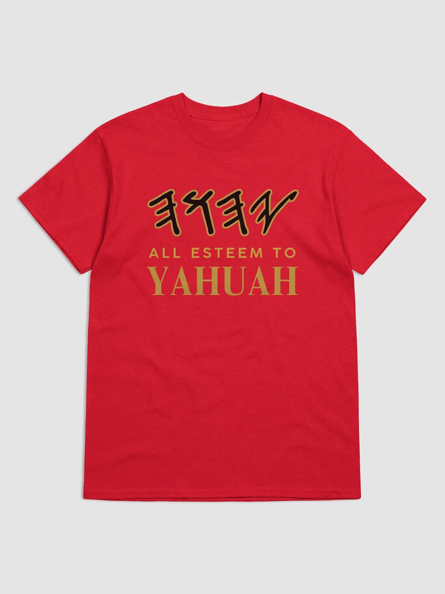 Yasharal Original Music: All Esteem To YAHUAH | T-Shirt | Red product image (1)