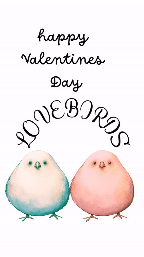 Lovebirds GIF card Valentines Day product image (2)