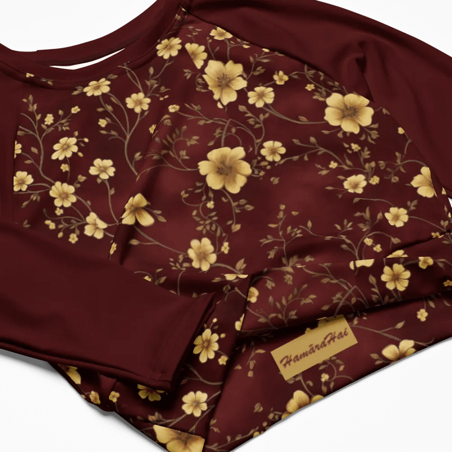 Agni - Crop Top Long Sleeve - Red product image (4)