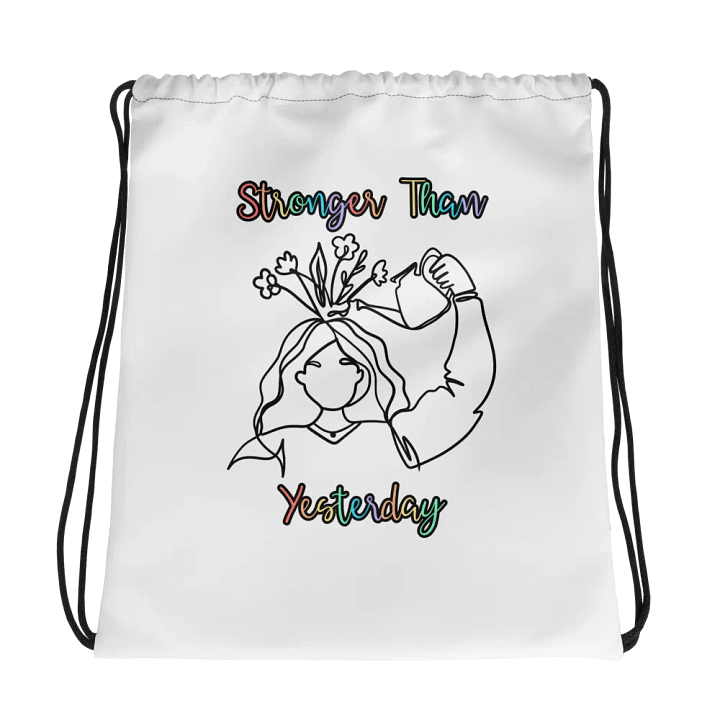 Blooming Resilience Drawstring Bag product image (1)