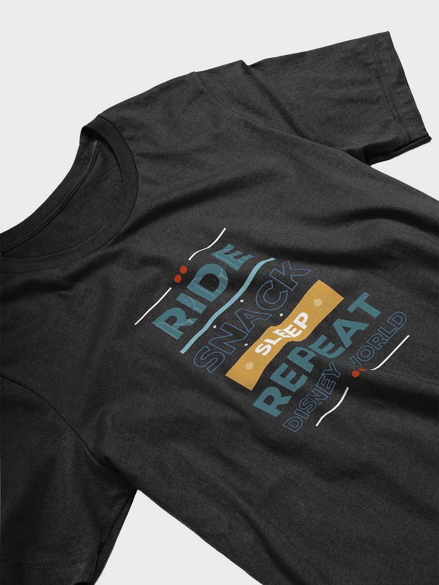 Disney Magical World Ride, Snack, Sleep, Repeat Dark Colored Tee product image (3)