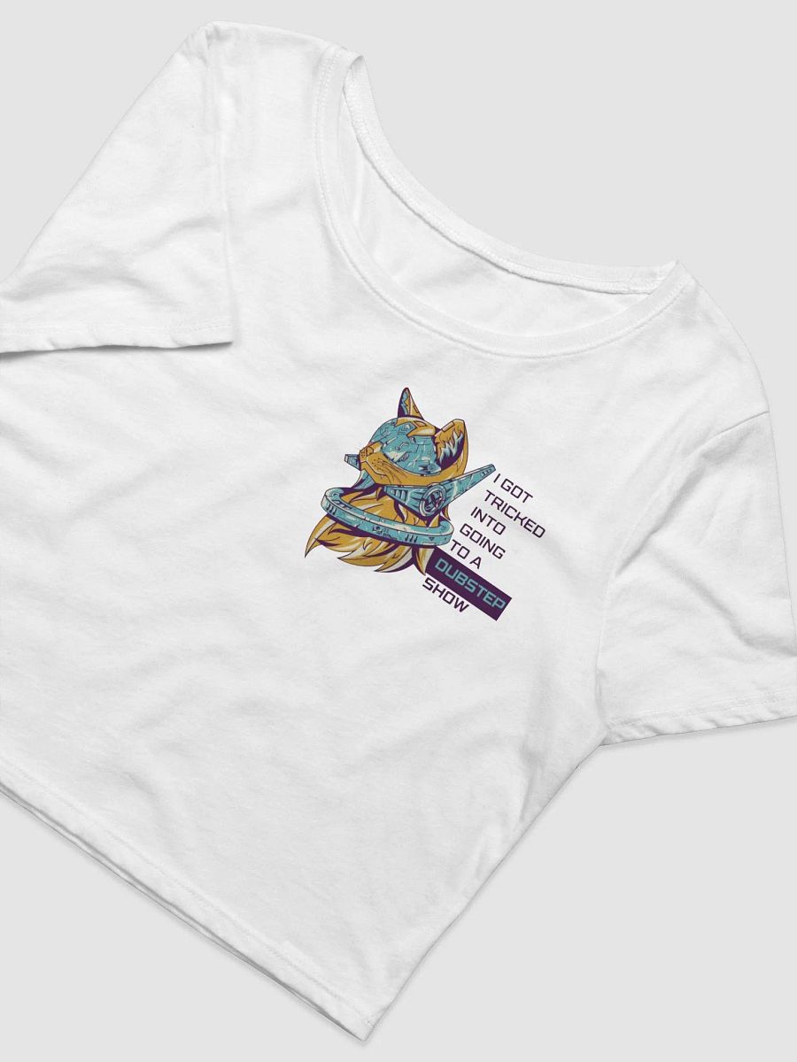 Got Tricked into going to a Dubstep show soft crop top baby tee product image (2)